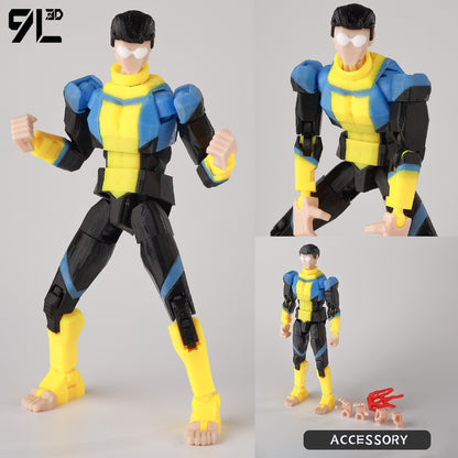 9L3D Impresso Invencível Menino Lucky13 Dummy13 Conquistar LEX Allen Super-heróis Anime Brinquedos Bonecos de Ação Modelo de Manequim Enfeites