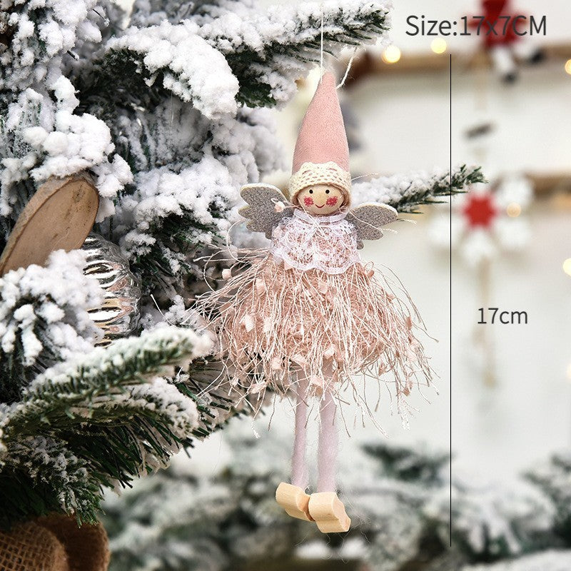 New Year 2024 Christmas Angel Dolls Xmas Tree Pendant Ornaments Navidad 2022 Christmas Decoration for Home Natal Gifts Noel Deco