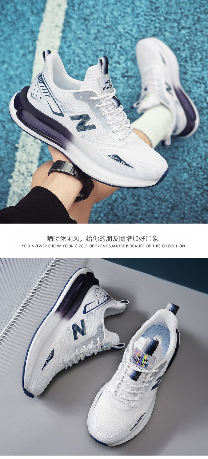 Sports Shoes for Men Mesh Breathable Comfortable Outdoor Sports Trendy Lace-up Sneakers 2025 New Casual Running Shoes for Man