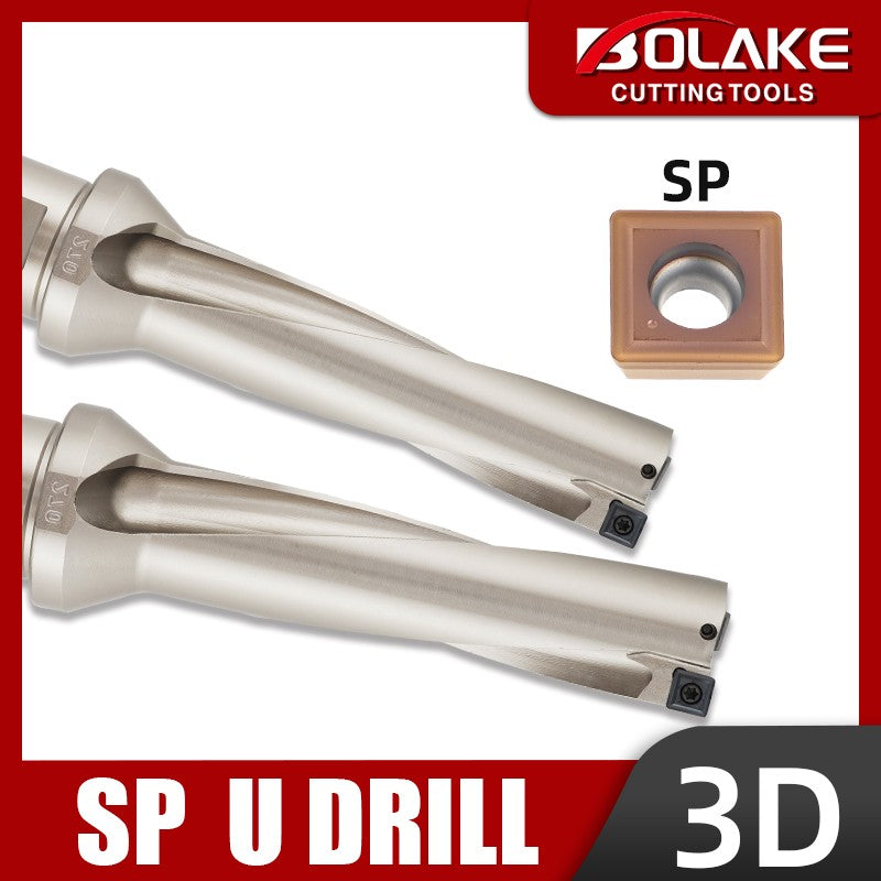 BOLAKE SP Series Brocas de perfuração Brocas de metal 08mm-12mm Profundidade 3D Mandriladoras CNC de torno de metal U indexáveis ​​com água