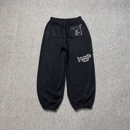 American High Street Black Sweatpants ADWYSD Pants Sunroll Fleece Zipper Pocket Men Women Cleanfit Trousers