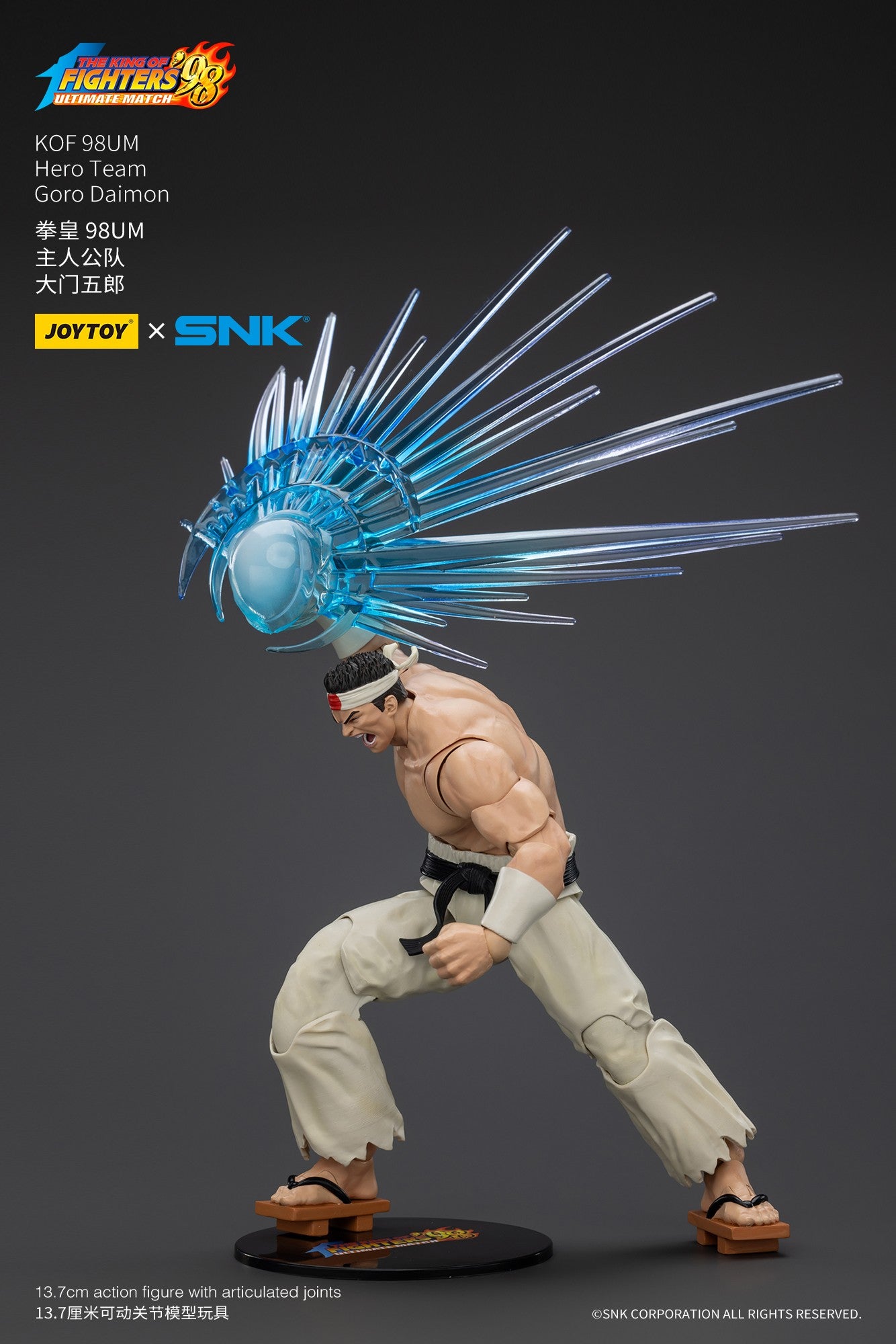 JOYTOY SNK Boneco de Ação 1/18 KOF 98UM Equipe de Heróis Anime Bonecos Brinquedos Modelo