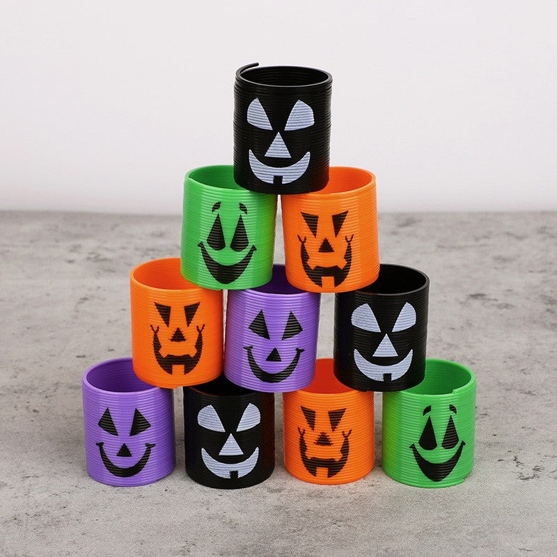 12/36pcs Halloween Coil Springs Toys Kids Halloween Party Favors Trick or Treat Gifts Boy Girl Birthday Goodie Bag Bucket Filler