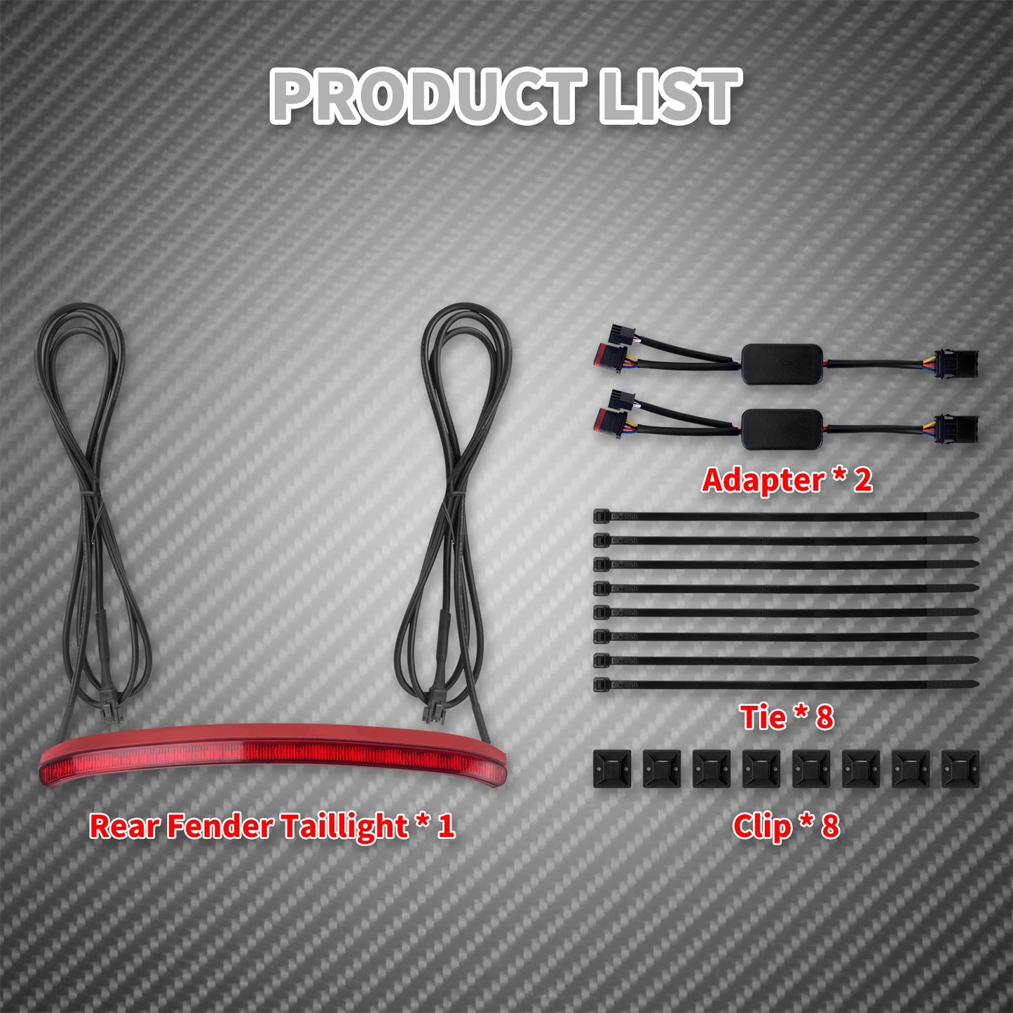 Lâmpadas Traseiras de Moto LED Lanterna Traseira de Para-lama Luz de Freio Indicador de Seta Para Harley Softail Fatboy FLFB FLFBS 18-25 Modelo EUA
