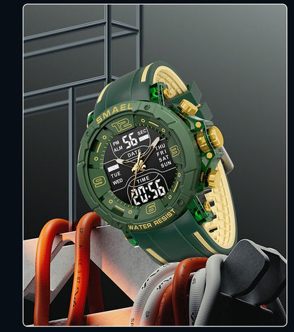 SMAEL Brand 8140 Waterproof Dropshipping Watch Alarm Clock night light Young Fashion business Quartz Sport Wristwatches