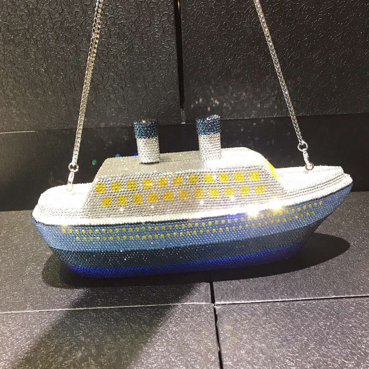 XIYUAN Ship Crystal Clutch Purse Red Blue Gold Women Gems Evening Party Bag Wedding Bridal Minaudiere Purses Rhinestones Handbag