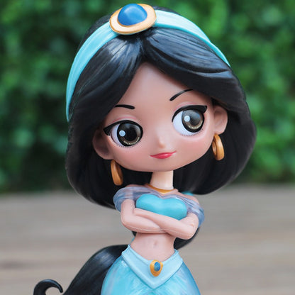 Disney Aladdin e a Lâmpada Mágica Personagens de Ação do Filme Jasmine Q Posket Anime Personagem Periférico Modelo Colecionáveis Brinquedos