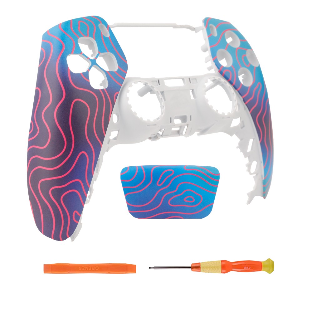 Replacement Front Shell with Touchpad For PS5 DualSense Controller BDM-010/020/030/040/050 Faceplate Housing DIY Custom Mod