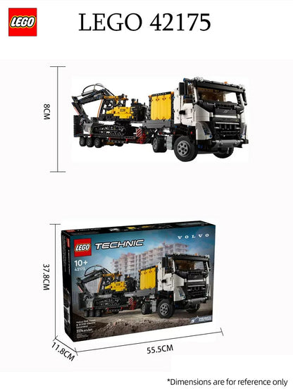 LEGO 42175 Série Grupo Mecânico Caminhão Volvo FMX e Escavadeira Green Power EC230 Brinquedo de Blocos de Montar
