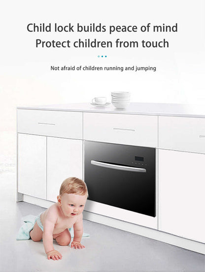 Drawer Dishwasher 8 Sets Automatic Built-in Dish Machine Major Kitchen Appliances