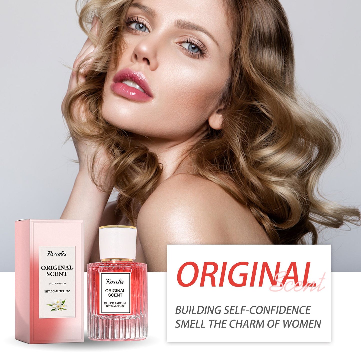 Roxelis Jasmine Women‘s Pheromone Perfume Wrist Ear Neck Natural Lasting Fragrance Exquisite Elegant Feminine Charm Portable