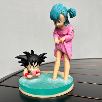 Dragon Ball Anime Figures Son Goku Piccolo Figura Bulma Estatueta Pvc Estátua Modelo Boneca Coleção Quartos Decora Brinquedos De Mesa Presentes