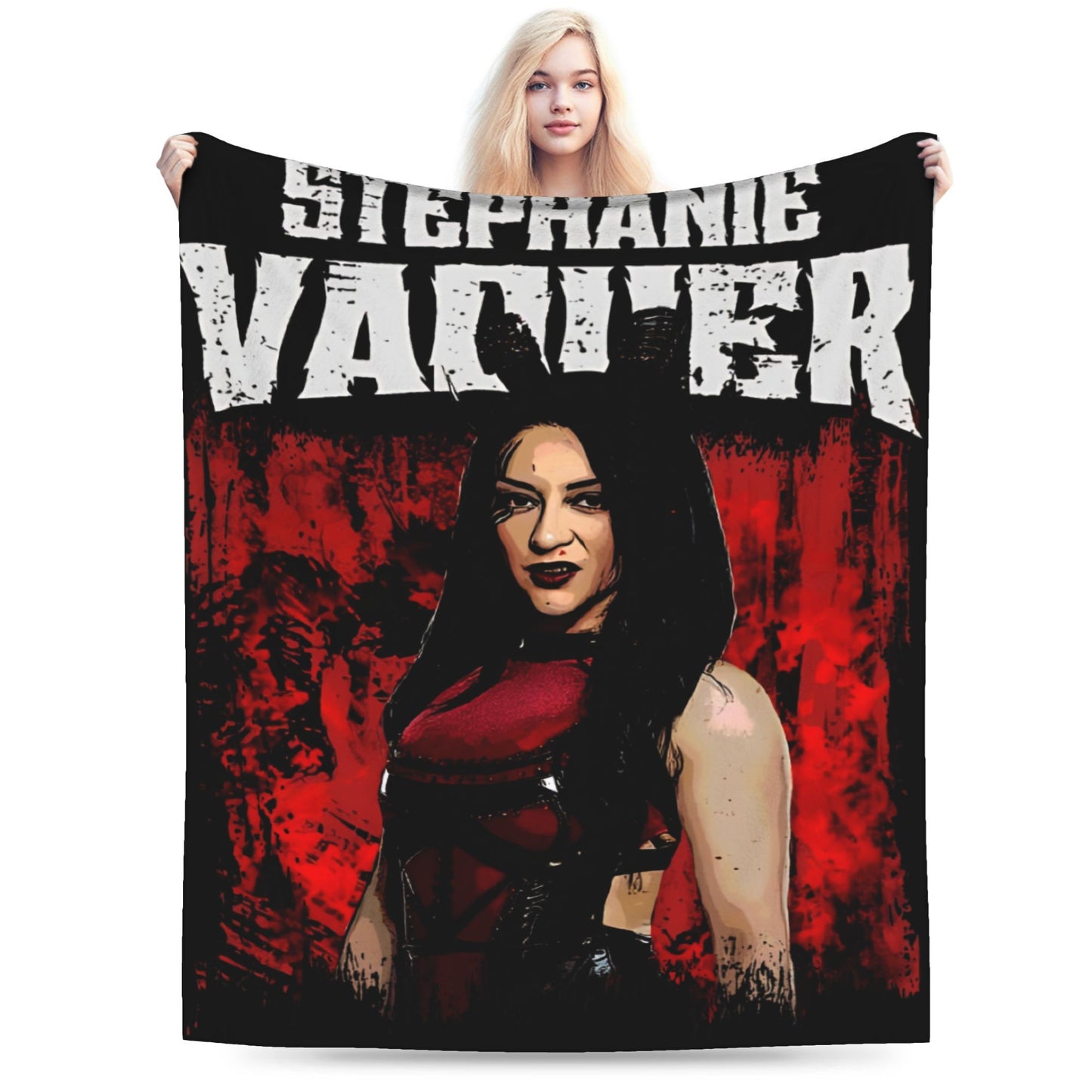 Stephanie Vaquer Wrestler Merch Blanket Soft Velvet  Throw Blanket Relax Bedspread