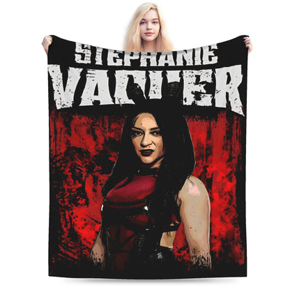 Stephanie Vaquer Wrestler Merch Blanket Soft Velvet  Throw Blanket Relax Bedspread
