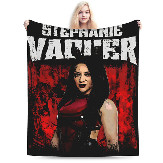 Stephanie Vaquer Wrestler Merch Blanket Soft Velvet  Throw Blanket Relax Bedspread