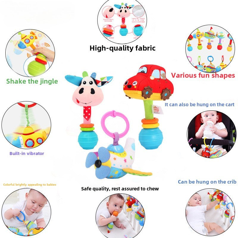 0-1 Years Old Baby Toys Newborn Baby Soothing Educational Toys Hand Rattles Bed Bells Toddler Toys Baby Toys for Stroller