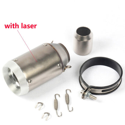 Universal Motorcycle Exhaust CNC Carbon Fiber Escape Muffler For Kawasaki Z900 FZ6 RC390 S1000XR