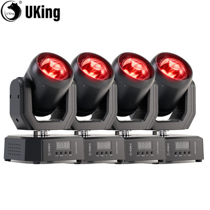 U'King 1/2/4Pcs Mini 50W RGBW LED Moving Head Lights Dynamic Lighting Effects Stage Lights DJ Lights For Wedding Party Show Club