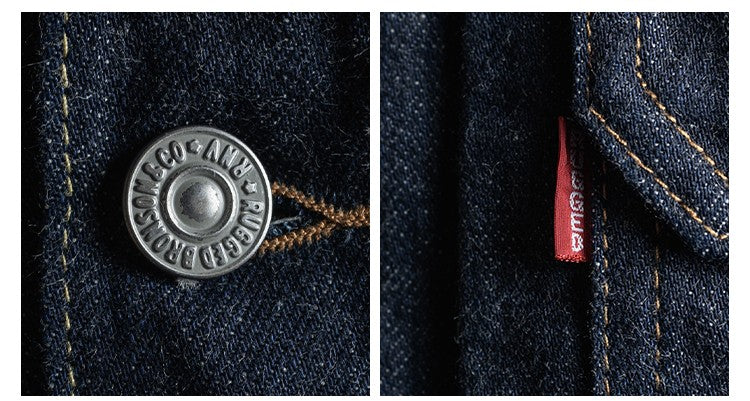 Rugged Bronson Lot 817XX Jean Jacket War Model Blue Selvage Denim Blouse
