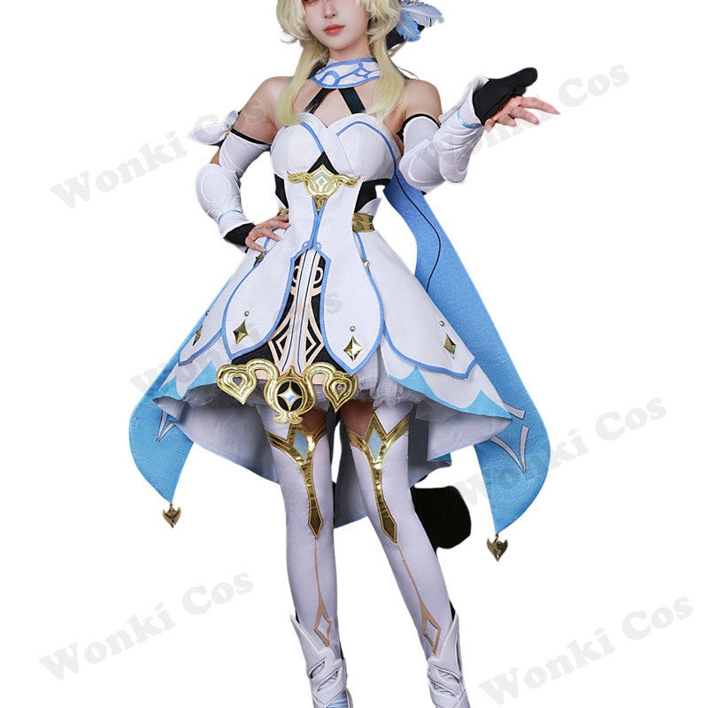 High Qualiy Traveler Lumine Cosplay Costume Wig Hair for Game Impact Character Cosplay Costumes Dress Women Party Outfits