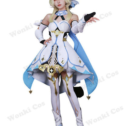 High Qualiy Traveler Lumine Cosplay Costume Wig Hair for Game Impact Character Cosplay Costumes Dress Women Party Outfits