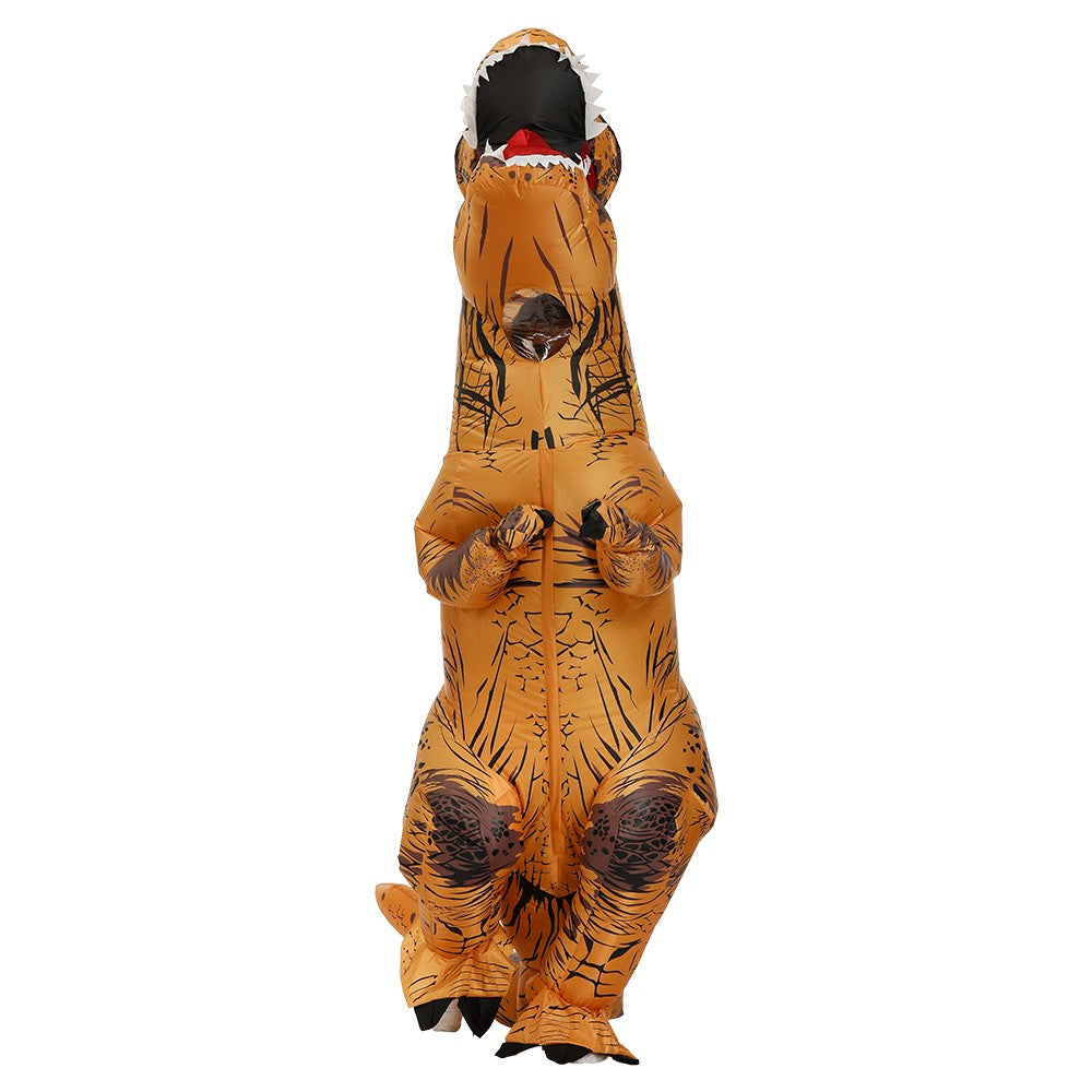 Adult Kids Inflatable Dinosaur Costume T-Rex Cosplay Party Anime Fancy Dress Suit Halloween Costumes for Man Woman