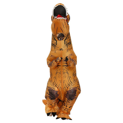 Adult Kids Inflatable Dinosaur Costume T-Rex Cosplay Party Anime Fancy Dress Suit Halloween Costumes for Man Woman