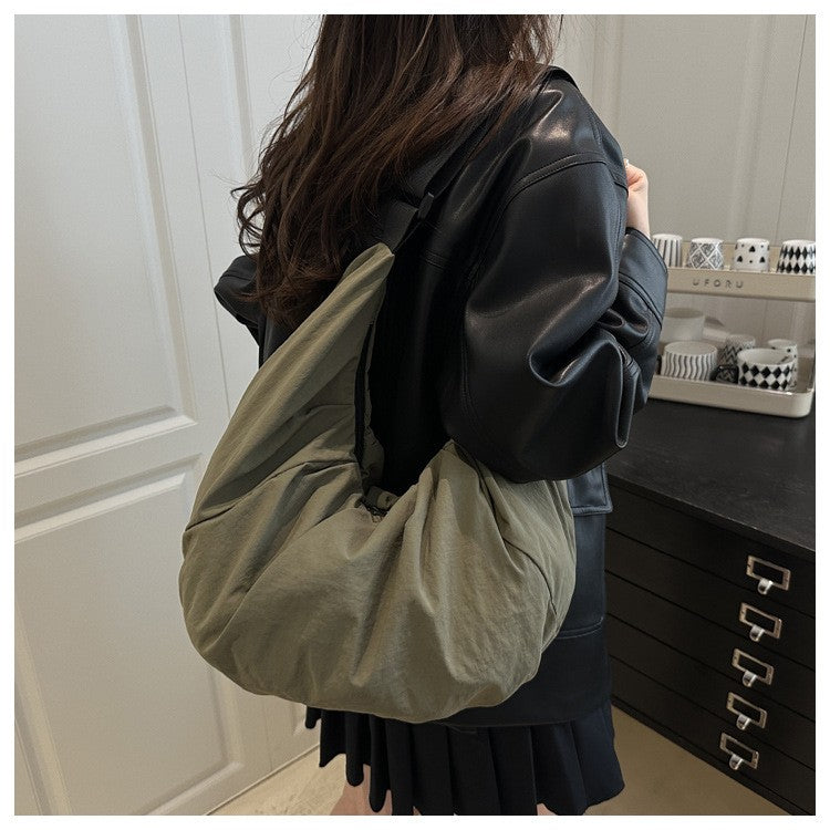 Large Capacity Simple Shoulder Bags Comfortable and Versatile Texture Crossbody Bags for Women Men Fashion Casual Storage Bags
