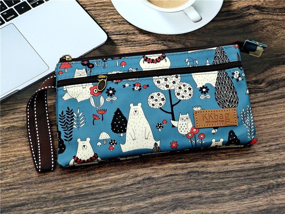 Polyester Waterproof Women's Coin Bag Ladies Organizer Wallet Female Phone Purse Money Pouch Clutch Handbag Carteira for Girls