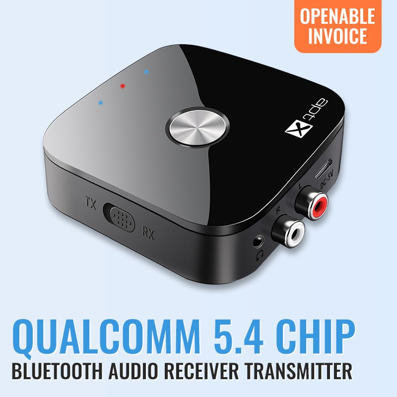 Tebe aptX/aptX-Adaptive Bluetooth 5.4 Audio Receiver Transmitter R/L 3.5mm Aux Wireless Music Adapter for TV Car Headphones
