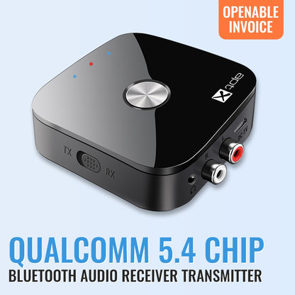 Tebe aptX/aptX-Adaptive Bluetooth 5.4 Audio Receiver Transmitter R/L 3.5mm Aux Wireless Music Adapter for TV Car Headphones