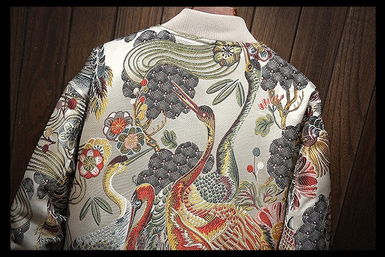 2022 New Japanese Embroidery Men's Jacket Coat Men's Hip Hop Street Clothing Men's Jacket Bomber Jacket Men's Clothing Plus size