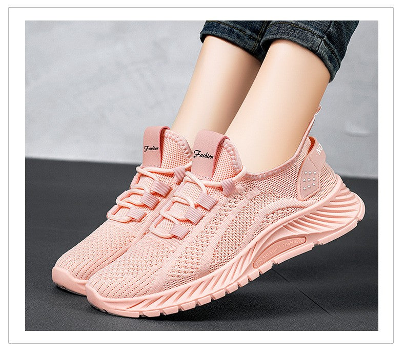 ?Sapatos Femininos Verão 2025 Tênis Casual Malha Respirável Leve Acessível Frete Grátis?