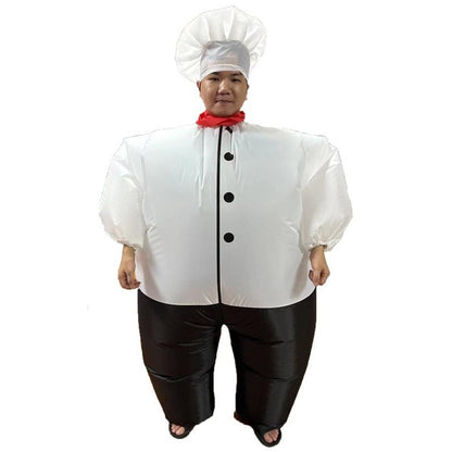 Halloween Inflatable Suit Horrifying Halfling Cartoon Doll Costume Secret Room Haunted House Cosplay Prank Prop
