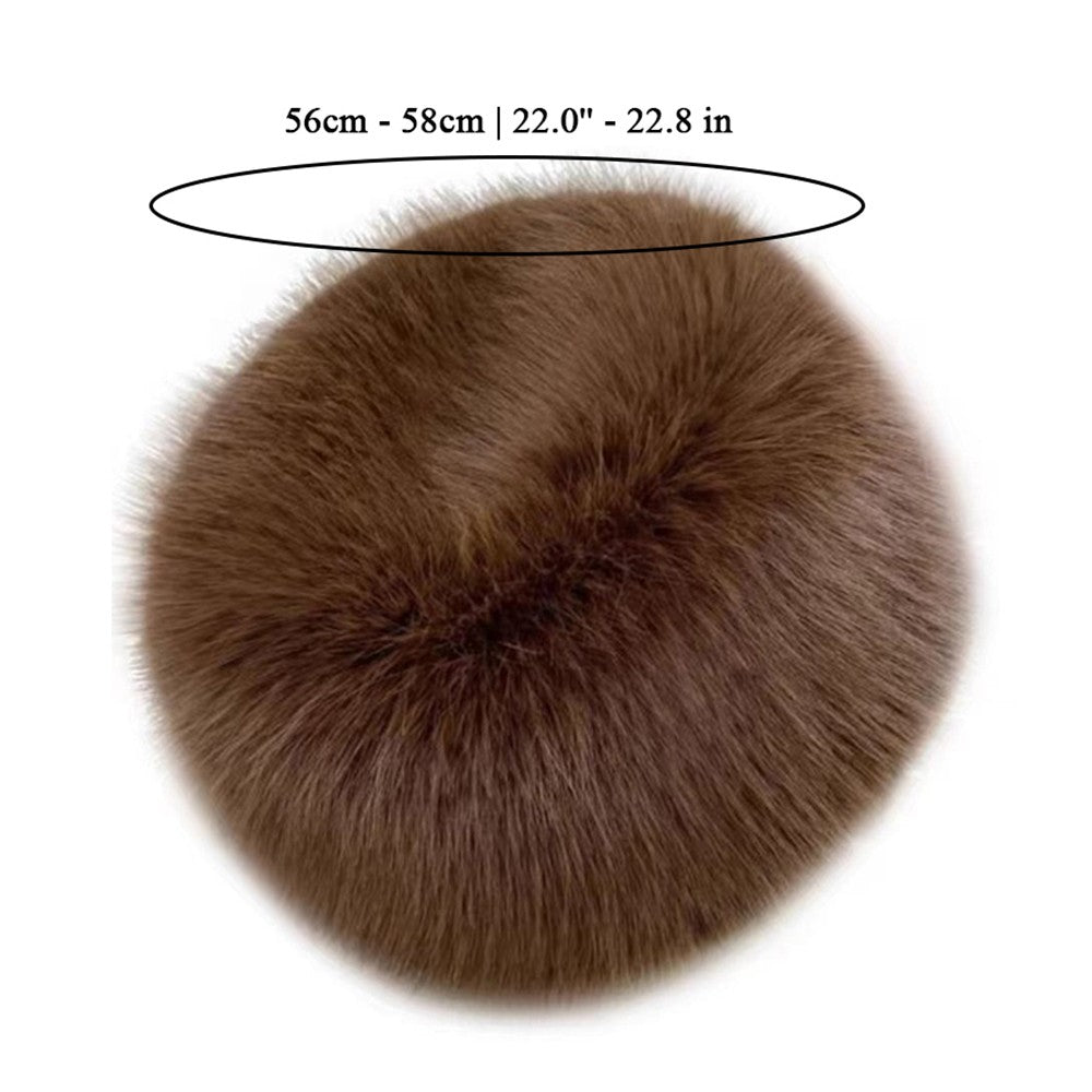 New Fluffy Fur Women's Winter Hat Winter Snow Ski Cap Female Faux Fur Thick Warm Windproof Hat Russian Hat Mink Fisherman's Hat