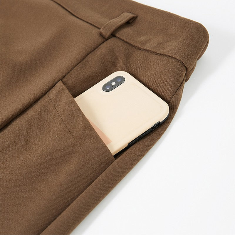 Plus Size Woolen Skirt Women 2024 Autumn Winter New Arrivals High Waist A Line Skirt With Belt Korean Fashon Skirts Womens