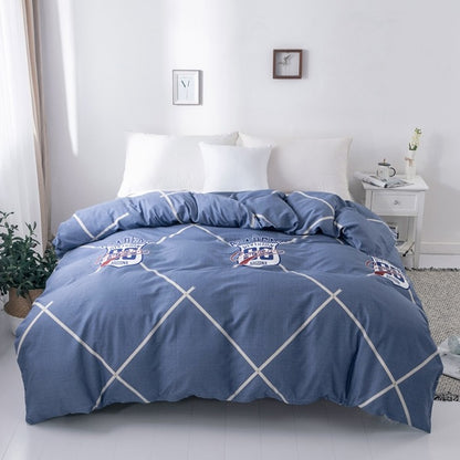 3PC 100% Cotton Duvet Cover Set Striped Printing 1PC Duvet Cover 2PC Pillowcase Cotton Soft Skin Friendly Bedding