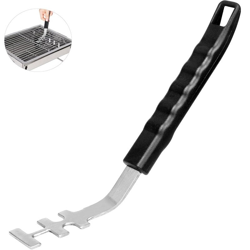 Universal Grill Grate Lifter Tool Cast Iron Grid Lever Lock Lifting Gripper Handle Clip for Barbecue Grilling Cooling Rack JT527