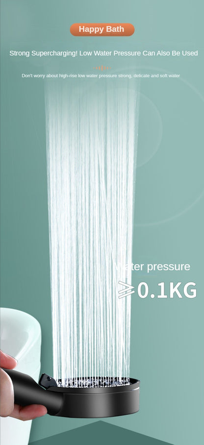 Chuveiro de Alta Pressão com 5 Modos, Chuveiro Ajustável com Mangueira, Economia de Água, Parada de Chave Única, Bico de Pulverização, Acessórios para Banheiro