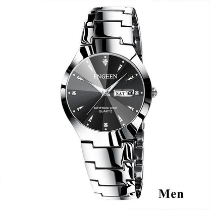 2023 FNGEEN 5808 Relogio Feminino Couple Watch Men Quartz watch for Lovers Luxury Womens wristwatch Stainless Steel Waterproof