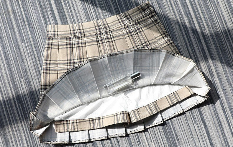 Plaid Half Length Skirt Women's A-line Short Skirt High Waist Girl Skirt Ropa Mujer Mini Skirts Clothes for Women