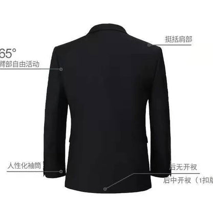 9XL Men's Korean Suit Male Jacket Dad's Business Suit For Middle-aged Formal Dress Fattened Blazer Coat Men Nightclub Black Navy