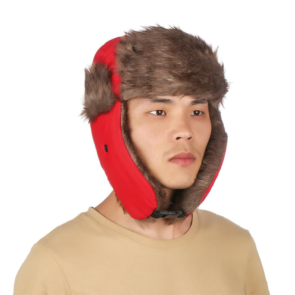 Men Women Fur Earflap Winter Cap Russian Ushanka Winter Hats Ski Hat Winter Warm Hat