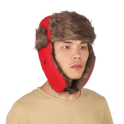 Men Women Fur Earflap Winter Cap Russian Ushanka Winter Hats Ski Hat Winter Warm Hat