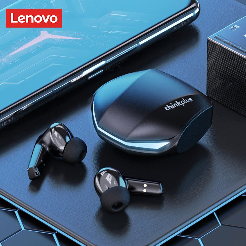 Fone de Ouvido Original Lenovo GM2 Pro Bluetooth 5.3 Sem Fio para Jogos com Baixa Latência Chamada HD Fones de Ouvido com Modo Duplo e Microfone GM2Pro