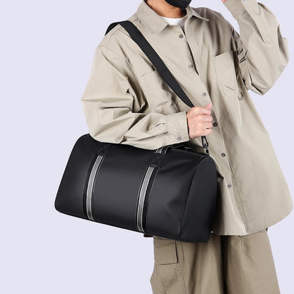 Men's Travel Bag with Wet Dry Separation Pocket Independent Shoe Case Large Capacity Gym Bag for Exercise Trip Motorbike Travel