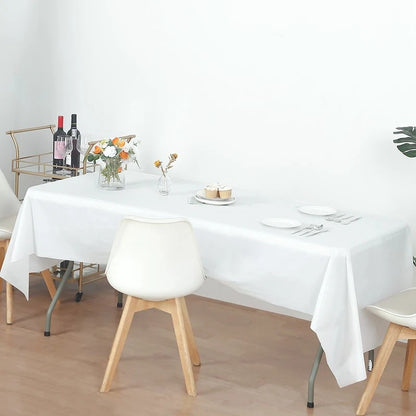 Rectangle PEVA Tablecloth Table Cloth Overlays Wedding Christmas Home Dining Table Decor 2024 Baby Shower Birthday Party Decor
