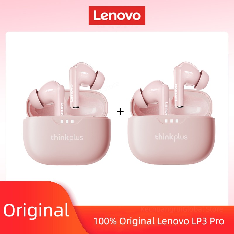 Fone de ouvido Lenovo original 2025, sem fio Bluetooth 5.3, fones de ouvido estéreo HiFi com cancelamento de ruído, fones de ouvido esportivos com controle de toque, novo presente