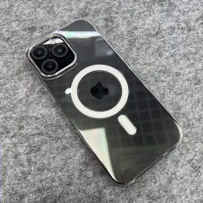 Capa Magnética Transparente de Animação Original para iPhone 17 Air 16 15 14 13 12 Pro Max, Capas para Carregamento Sem Fio Magsafe
