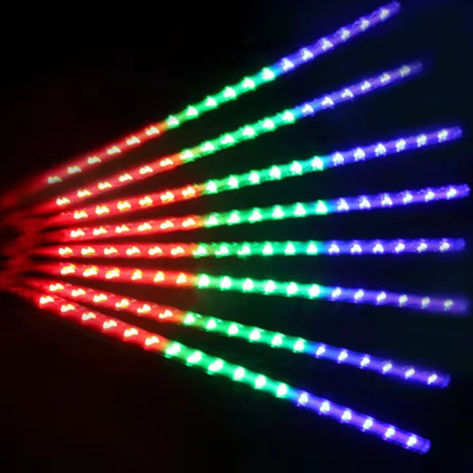 30/50cm 8 Tubes Meteor Shower Rain LED String Lights Christmas Tree Decorations Street Garland for Decor Noel New Year Navidad